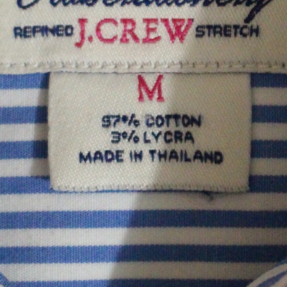 J. Crew Blue and White Striped Button Down Shirt - Picture 7 of 7